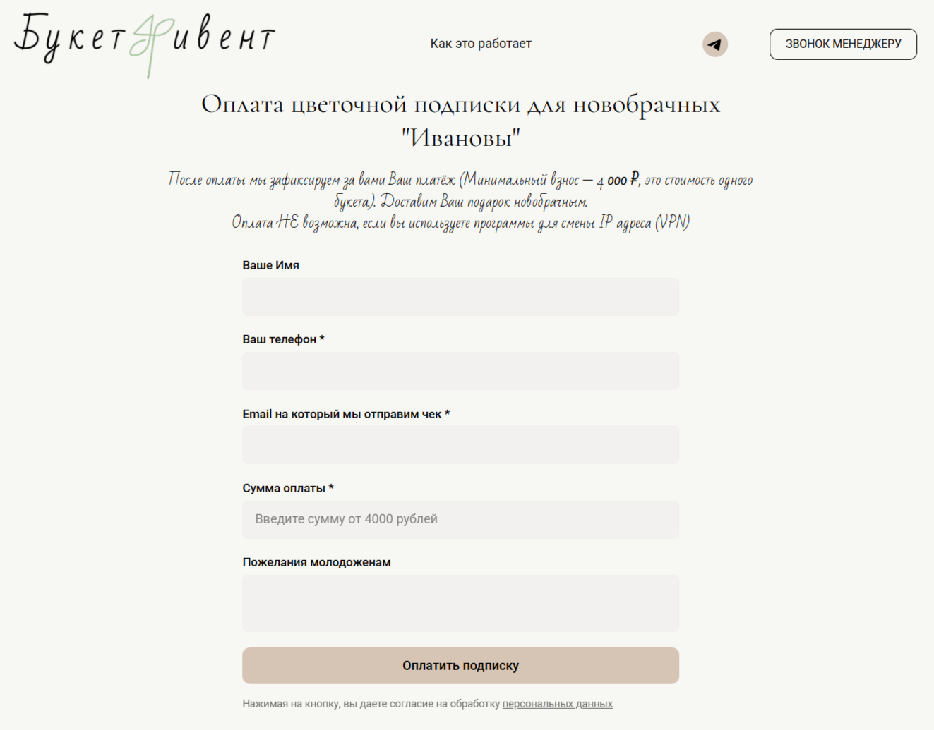 Портрет человека
